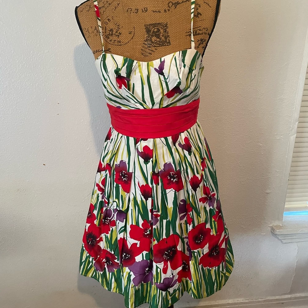 Flower print dress